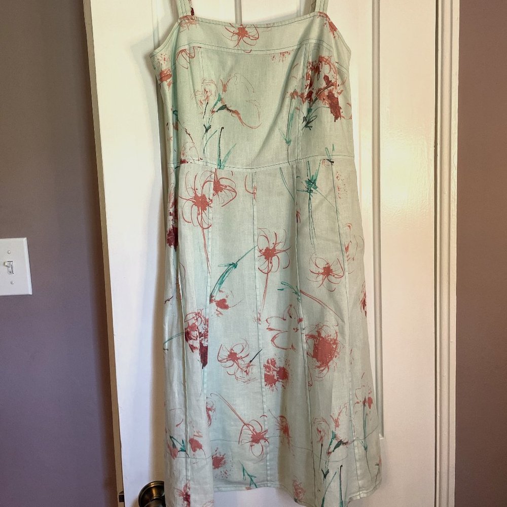 Ann Taylor Linen Summer Dress